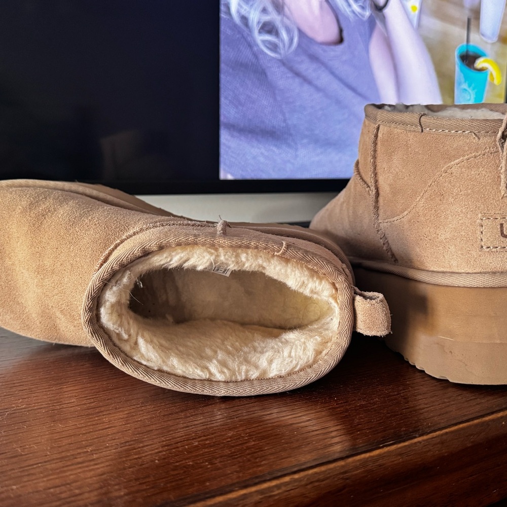 UGG Classic Ultra Mini Platform Suede Boots